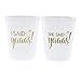 Felitsa Bachelorette Party Cups - I Said Yaaas Style (16 pcs, 16 Oz.) - Engagement Party Decoration and Bridal Shower Gift