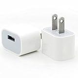 Omni [2 Pack] 1 Port 2A Rapid Speed USB Power Adapter Wall Charger Compatible with Apple iPhone 6 6S Plus iPhone 5S 5 iPod HTC LG Nokia SmartPhone Samsung Galaxy S6 Edge+ S5 S4 Note 5