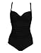 Ekouaer Womens Elegant Inspired Vintage One Piece Pin Up Monokinis Swimsuit(FBA)
