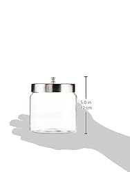 Grafco Glass Medical Sundry Jars with Lids, 4 x