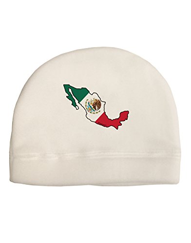 TOOLOUD Mexico Outline - Mexican Flag Adult Fleece Beanie Cap Hat