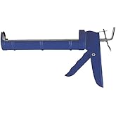 Edward Tools Drip Free Smooth Rod 10 oz Caulk Gun for standard Caulk tubes - 15:1 Thrust Ratio for all caulks - Industrial/DI