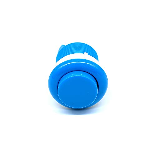 10 Pcs 28mm Arcade Buttons Push 2 Pin Built-in Microswitch for Jamma MAME Video Game DIY Machine Console Cabinet Blue New - Thumbnail 6