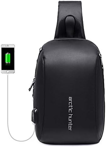 Waterproof Crossbody Sling Bag Anti Theft Backpack Outdoor Chest Bags Casual Daypack Hiking Shoulder Bag for Men&Women