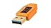 Tether Tools TetherPro USB 3.0 to Micro-B Right Angle Cable | for Fast Transfer and Connection Between Camera and Computer | High Visibility Orange | 15 Feet (4.6 m)