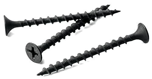 4.8mm x 100mm Black Phosphate Phillips Countersunk Drywall Screws Plasterboard Wood Screw Bugle Head (Pack of 50) A11CD โ image 1