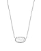 Kendra Scott Elisa Pendant Necklace in White Mother-of-Pearl, Rhodium Plated