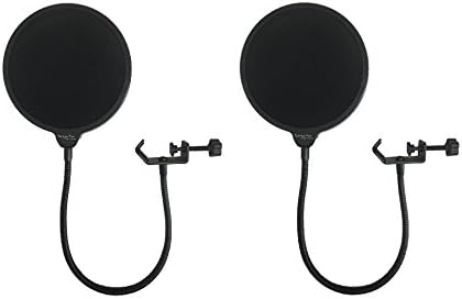 Dragonpad USA Pop filter Studio Microphone Mic Wind Screen Pop Filter 2 Pack