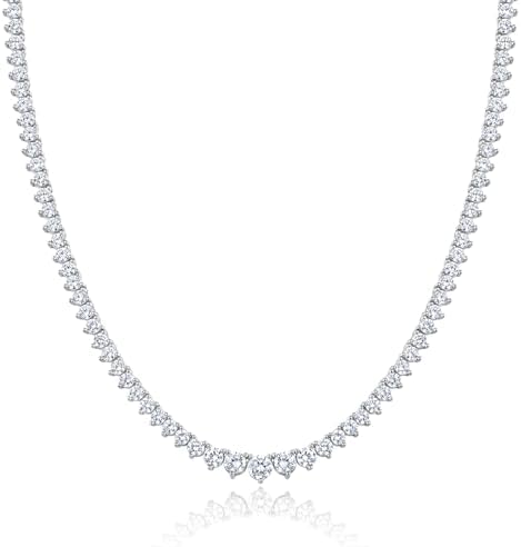 【美品】4℃ ネックレス K10YG/Diamond Necklace Amazon.com: KISPER Tennis Necklace for Women 14K White Gold Plated
