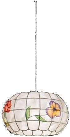 Coloured Mother of Pearl Pendant with Braid – Measures 33 x H Diameter Reg 100 cm – 1 x E27 Max.60 W Chandelier Model Perenz H5564