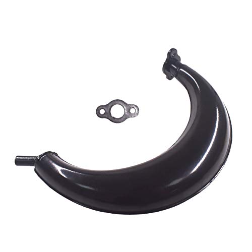 sthus 40mm Black Banana Muffler Exhaust Pipe 80cc 66cc Motorized Bicycle