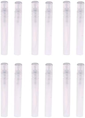 NIU MANG 24Pcs 10ml Atomizer Plastic Bottle Portable Transparent Plastic Bottle Spray Refillable Perfume Empty Sample Bottle
