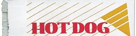 3x2x9" Foil-Paper laminated bag Printed "Hot Dog" 2000/CS