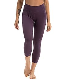 Pantalones de yoga para dama de la rosa costera 3 4 Leggings deportivos con bolsillo lateral
