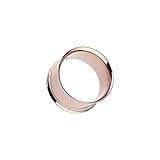 Double Flared WildKlass Flesh Tunnels Rose Gold IP Over 316L Surgical Steel (Sold as a Pair)