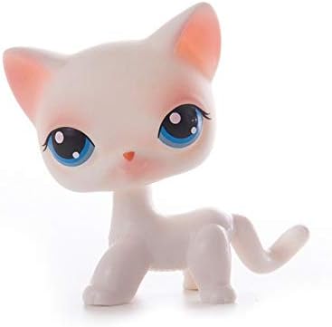 Yvonnezhang LPS Pet Shop Cute Short Hair Cat Toys Great Dane Collie Dogs PVC Action Stand Figure Toys Cosplay Dolls Model Toy Gifts For Kids,13