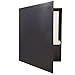 JAM PAPER Laminated Two Pocket Glossy School Folders - Letter Size - High Gloss Black - Bulk 25/Pack