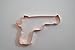 45 auto M1911 Handgun Copper Cookie Cutter
