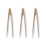 Bambu Small Bamboo Tongs, Set Of 3