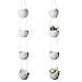 4-Tier Hanging Plant Holder, White Ceramic Planters for Wall & Ceiling, Decorative Planter Pots Outdoor & Indoor Use, Succulent Wall Planters, 40-inch Hanging Plant Pots, White Bowl Pots for Plants