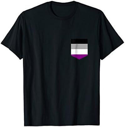 Asexual Flag - Printed Pocket - Asexual Pride Shirt