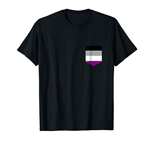Asexual Flag - Printed Pocket - Asexual Pride Shirt