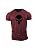 GYMTIER Teschio T-Shirt Uomo Bandiera Regno Unito – Palestra, Muscoli, Bordeaux (S-5XL)