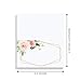 Bliss Collections Floral Place Cards for Wedding or Party, Seating Place Cards for Tables, Scored for Easy Folding, Blush, Coral and Greenery Geometric Flower Design, 50 Pack 2 x 3.5 Inches