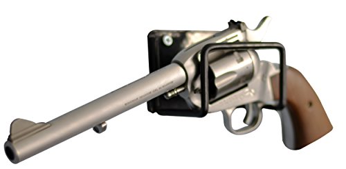 Boomstick Gun Accessories Wall Mount Single Handgun Pistol Vinyl Coated Metal Gun Rack