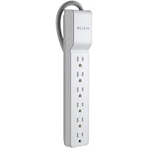 Belkin 6-Outlet Commercial Power Strip Surge Protector with 2.5-Foot Power Cord, 555 Joules (BE106000-2.5)