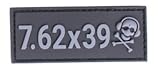 G-CODE 7.62X39 CALIBER PATCH (BLACK AND GREY)