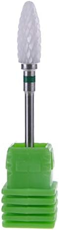 Bullet Ceramic Nail Drill Bit Electric Manicure Nail Art Tools Manicure Cutter(green)
