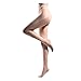 JIAYI Women's Sheer To Waist Sexy Silk Pantyhose Tights From S To XXXXL(Nude 3 Pairs+1 as gift)
