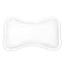 Neck Support Relaxation Bath Pillow, Ergonomic Design Non-Slip Bathtub Pillow with Suction Cups, 3D Mesh Filling for Comfortable Bathing Experience - Small - White