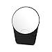 LED Tweezing Mirror by Bryt - 3.75 Inch Dia., 10X Magnification, Compact and Lightweight, Quickly Secures to Most Surfaces - Black