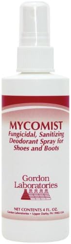 1082481 PT# 110-1 Mycomist Sanitizer Foot BZK Pump Spray 4oz in Bottle Ea Made by Gordon Laboratories