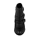Forever Women's Buckle Strap Block Heel Ankle Booties, Black PU 8