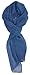 Ted and Jack - Solid Silk Lightweight Accent Scarf (Denim Blue)