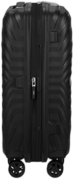 Neo Flux - Spinner S Slim, Equipaje de Mano expandible, 55 cm, 39/45 L, Negro (Black)