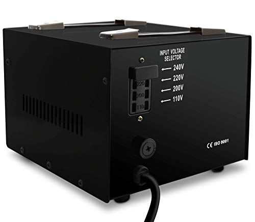 5000 Watt Voltage Converter Transformer - Heavy Duty Step Up/Down AC 110V/120V/220V/240V Power Converter - Circuit Breaker Protection – DC 5V USB Port - CE Certified [3-Year Warranty]