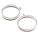 WSSROGY 10PCS 25mm Round Open Back Bezel Pendant, Zinc Alloy Round Frame Pendant Open Back Frame with 1 Loop for Jewelry Making, Silver