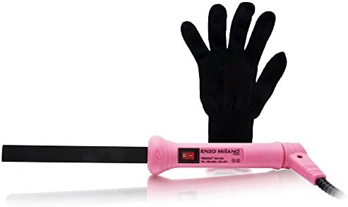 ENZO MILANO Triangle 17mm Curling Iron Pink
