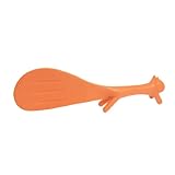Uxcell Plastic Squirrel Shaped Non-stick Rice Spoon Scoop Orange