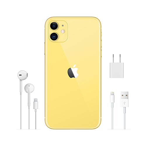 Apple iPhone 11 [128GB, Yellow] + Carrier Subscription [Cricket