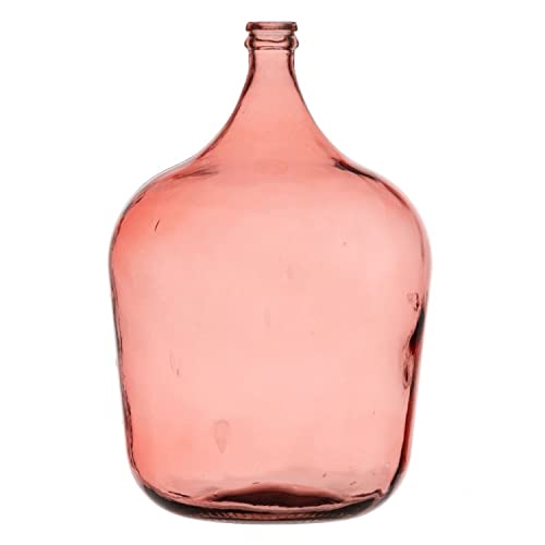 BigBuy Home Caraffa decorativa, 36,5 x 36,5 x 56 cm, colore: Rosa vetro riciclato 7,3 L