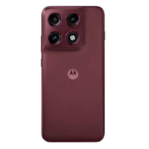 Smartphone Motorola Edge 70 PRO 5G - 256GB 24GB (12GB RAM+12GB Ram Boost), 4 câmeras de 50MP, Tela 1.5K extreme AMOLED 144Hz, Bateria 6500 mAh, IP68/IP69 - Vinho
