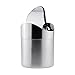 Samyoung Recycling Trash Can Fashion Mini Brushed Stainless Steel Wave Cover Counter Top Trash Can Garbage Bin Wastebasket Perfect for the Kitchen Bathroom Office Car Use