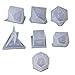 Flosky 7 Shapes Dice Fillet Square Triangle Dice Mold Dice Digital Game Silicone Mould