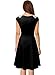 Miusol Women's Classy Vintage Audrey Hepburn Style 1940's Rockabilly Evening Dress,Black,XX-Large