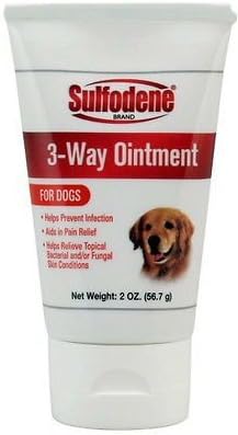 Sulfodene Brand 3-way Ointment Aids in Pain Relief and Helps Prevent Infection for Dogs 2oz by Sulfodene